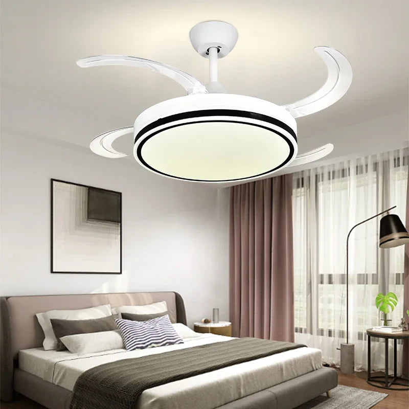 Silver Modern Ceiling Fan