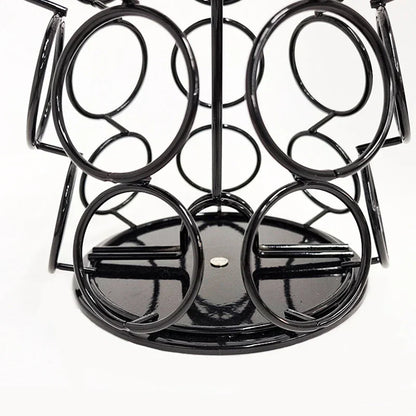 DecorBites™ Dolce Gusto Capsule Rack: Rotatable Metal Pod Holder Display Shelf for 35 Capsules