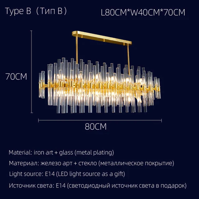 DecorBites™ Crystal Chandelier: Elegant Luxury Pendant Lighting for Home, Restaurant & Hotel