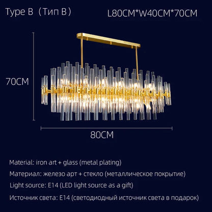 DecorBites™ Crystal Chandelier: Elegant Luxury Pendant Lighting for Home, Restaurant & Hotel