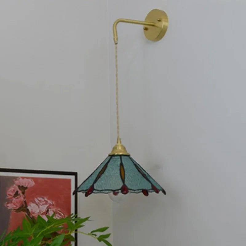 Decorbites™ Glas Messing LED Wandleuchte Vintage Waschleuchte Wandlampe