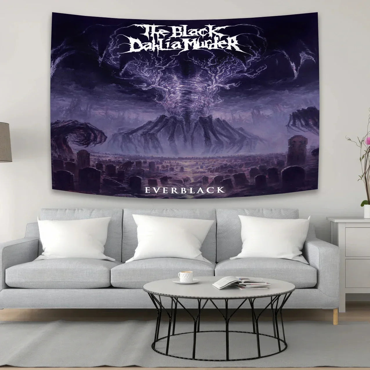 Decobites Black Dahlia Murder Metal Band Tapestry: Rock Music Poster for Studio Bar