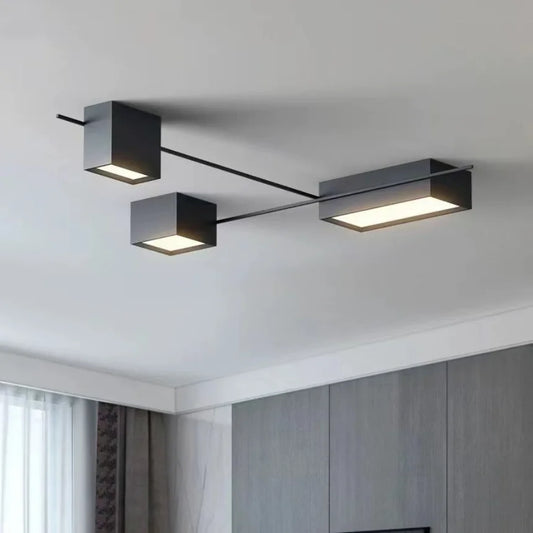DecorBites™ Black Nordic LED Ceiling Lights Chandeliers for Modern Living Room Decoration