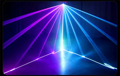 DecorBites™ Laser Music Control Projector: DJ Disco Party Karaoke Spotlight