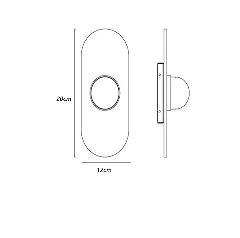 DecorBites™ Glass Wall Lamp for Home Bedroom Staircase Decor