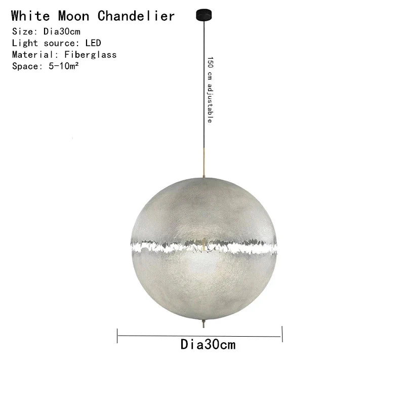 DecorBites™ Designer Moon Pendant Chandelier High-end LED Lighting for Living Room Bedroom