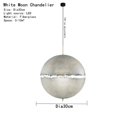 DecorBites™ Designer Moon Pendant Chandelier High-end LED Lighting for Living Room Bedroom