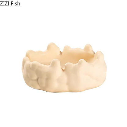 "Cenicero DecorBites™ de cerámica con forma de burbujas para accesorios de fumadores en el hogar y la oficina"