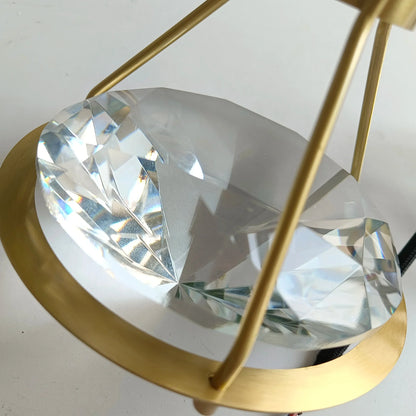 DecorBites™ Diamond Crystal Pendant Lights for Luxe Decor in Restaurant, Bedroom, or Salon