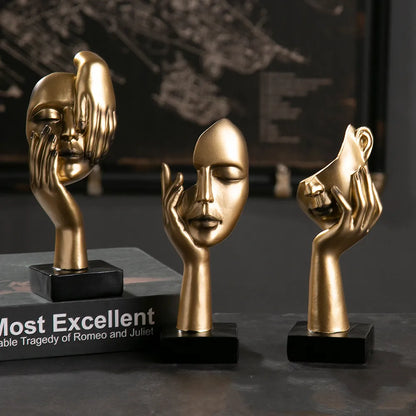 DecorBites™ Abstract Figurines Office Desk Decoration Modern Art Figurine Statue Home Decor