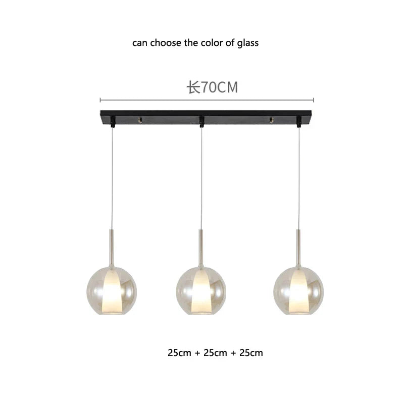 DecorBites™ Designer Glass Chandelier Pendant Light for Dining Room Kitchen Loft Home Decor