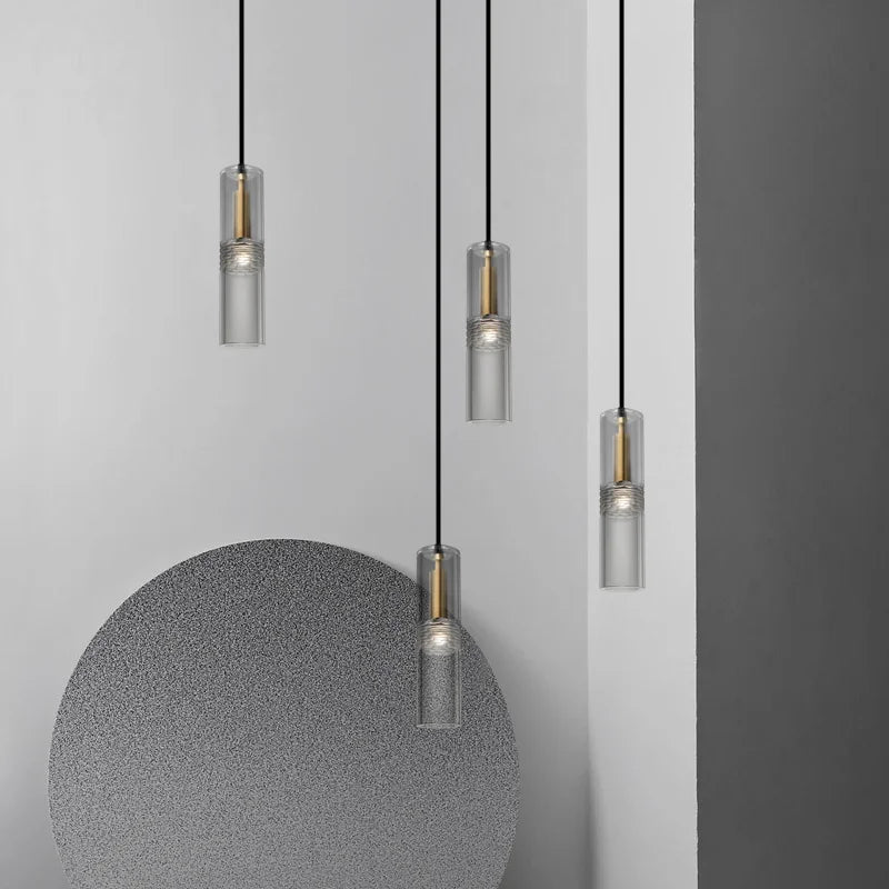 Lámpara de araña DecorBites™ de cobre cristalino: elegante diseño americano para sala de estar, dormitorio y estudio.