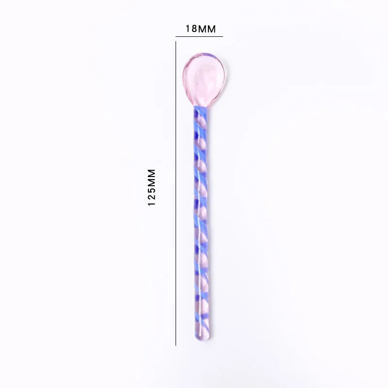 DecorBites™ Colorful Glass Stirring Spoon Set