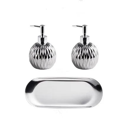 DecorBites™ Ceramic Liquid Soap Dispenser Set 400 ML