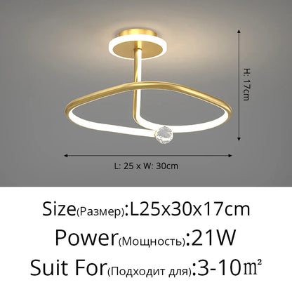 DecorBites™ LED Ceiling Light Chandelier for Home Decor Lighting Fixture