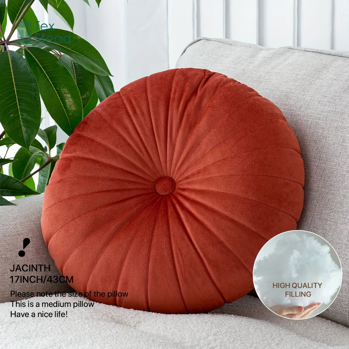 Decobites Floor Cushion: Soft, Durable, Comfortable Seat Cushion for Chairs and Sofas