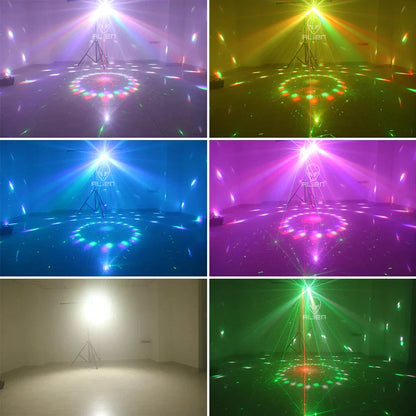 Decorbites™ Iluminación de Escenario Láser Estroboscópico UV de Luz Negra 4 en 1 para Fiestas y Eventos
