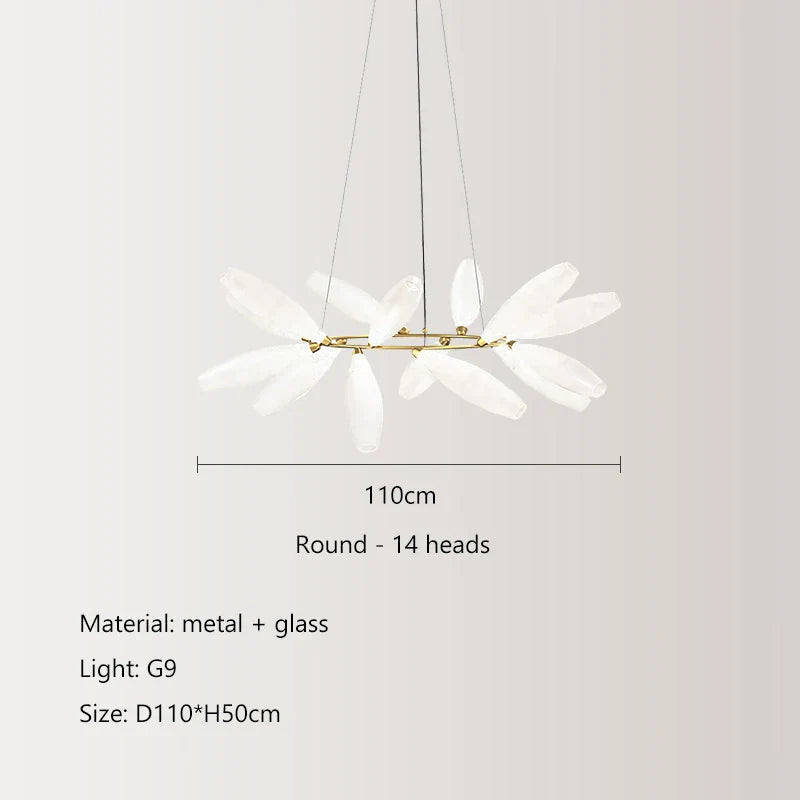 DecorBites™ Elegant Glass LED Pendant Light for Living, Dining, Bedroom, Bar - Nordic Minimalist Design