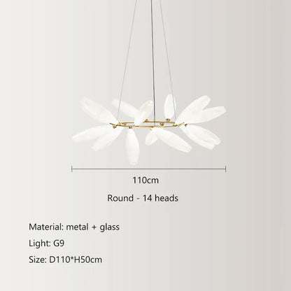 DecorBites™ Elegant Glass LED Pendant Light for Living, Dining, Bedroom, Bar - Nordic Minimalist Design