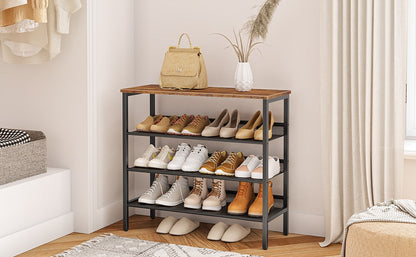 Albin -  Shoe Rack for Entryway Metal Shoe Rack Small Shoe Rack