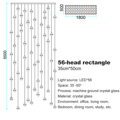 DecorBites™ Crystal Bubble Ball Pendant Light for Home Decor and Hospitality Spaces