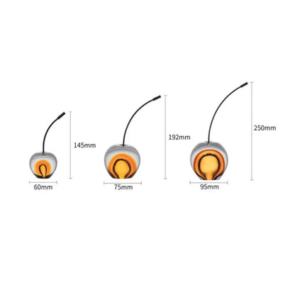 DecorBites™ Crystal Cherry Sculpture - Clear Cherry Decorative Figurine