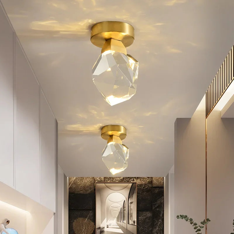 Lámpara de pared LED minimalista dorada DecorBites™ para iluminación de sala de estar, dormitorio, cocina y restaurante