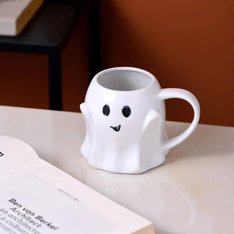 Easter Halloween Ghost Elf 3D Creative Cute Couple Mug Gift Afternoon Tea Breakfast Milk Cup Home Office Drinking Ceramic Cup