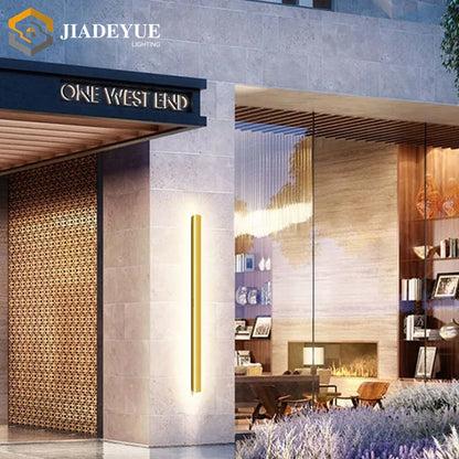 DecorBites™ Golden Modern Outdoor LED Wall Light - IP65 Waterproof Garden Lighting