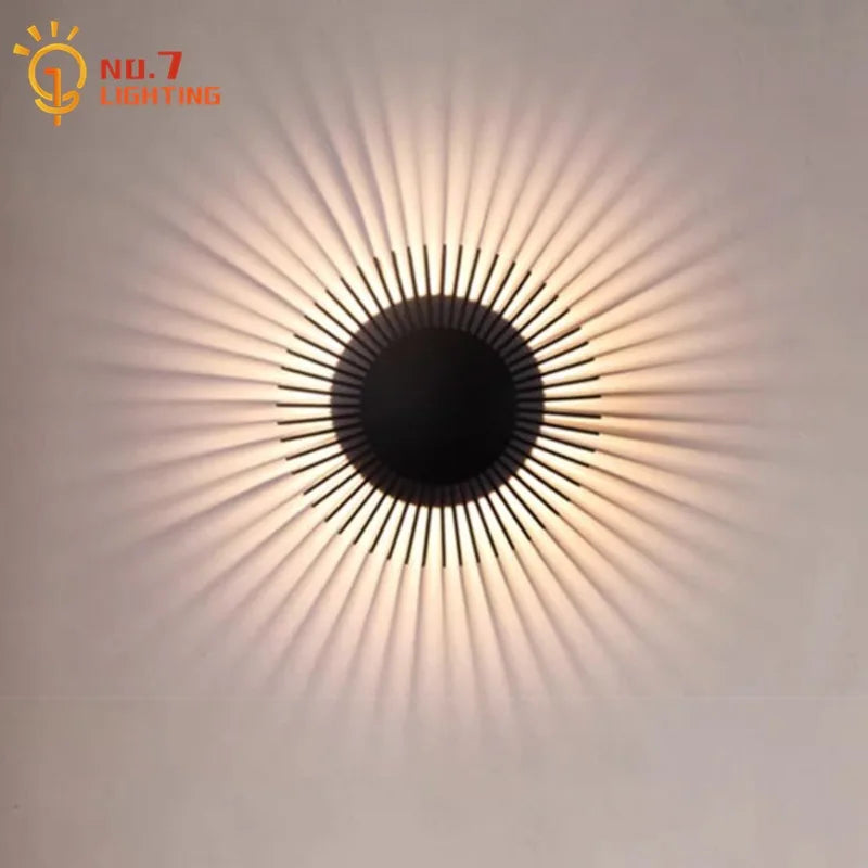 DecorBites™ LED Aluminum Wall Lamp: Modern Minimalist Art Decor for Living Bedroom Hotel