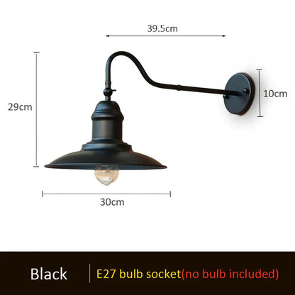 DecorBites™ Industrial Outdoor Wall Lamp for Porch Garden Light Stair Bedroom Lighting