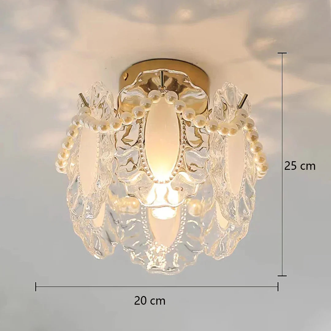 DecorBites™ Glass Shade Ceiling Light - Modern Minimalist Balcony Decor