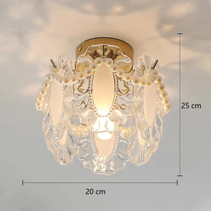 DecorBites™ Glass Shade Ceiling Light - Modern Minimalist Balcony Decor