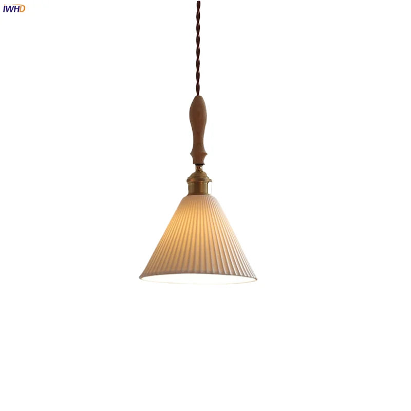 DecorBites™ Ceramic LED Pendant Lamp | Nordic Modern Design | Adjustable Hanging Light
