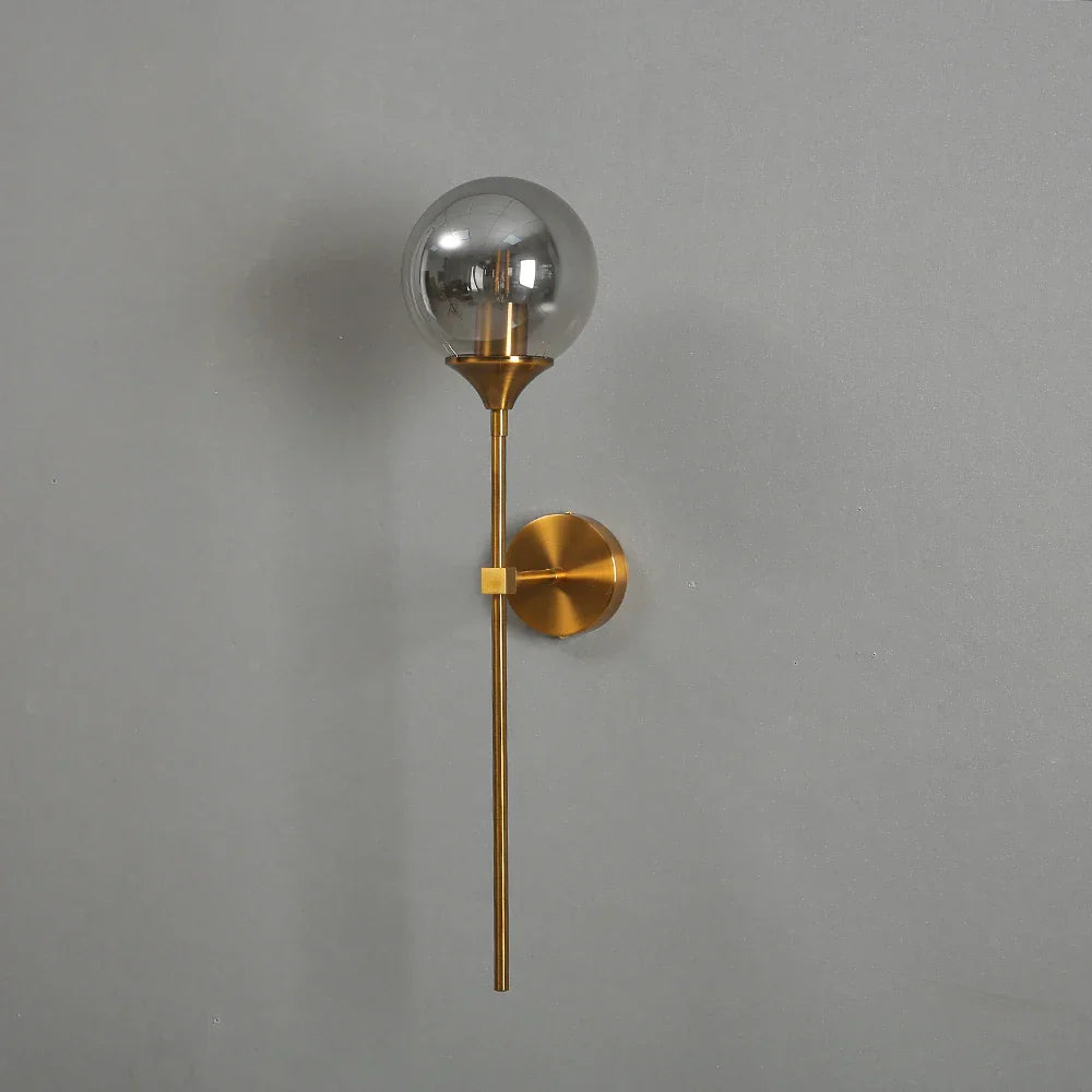 DecorBites™ Golden Glass Ball LED Wall Lamps with Touch Switch, Modern Nordic Decor Lighting