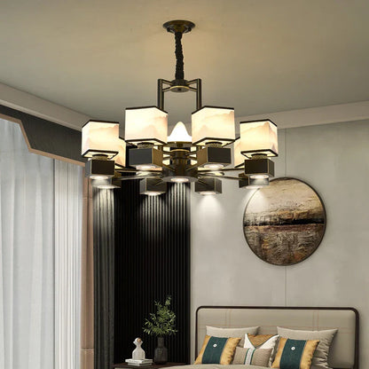 DecorBites™ Chinese Zen Marble Chandelier for Living Room, Restaurant, and Bedroom