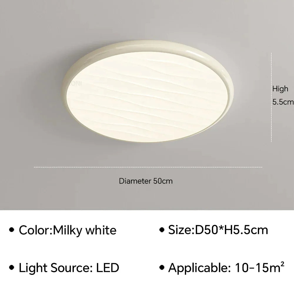 DecorBites™ LED Ceiling Light: Nordic Minimalist Design, Remote Control, for Bedroom, Living Room