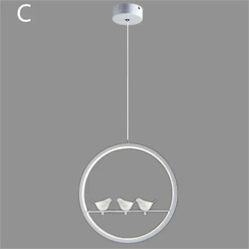 DecorBites™ Bird Chandelier Nordic LED Pendant Light for Vintage Modern Home Decor