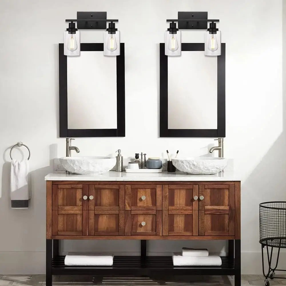 DecorBites™ Glass Wall Lamp: Nordic Industrial LED Sconce for Living Bedroom, Kitchen, Dining - Modern Indoor Lighting