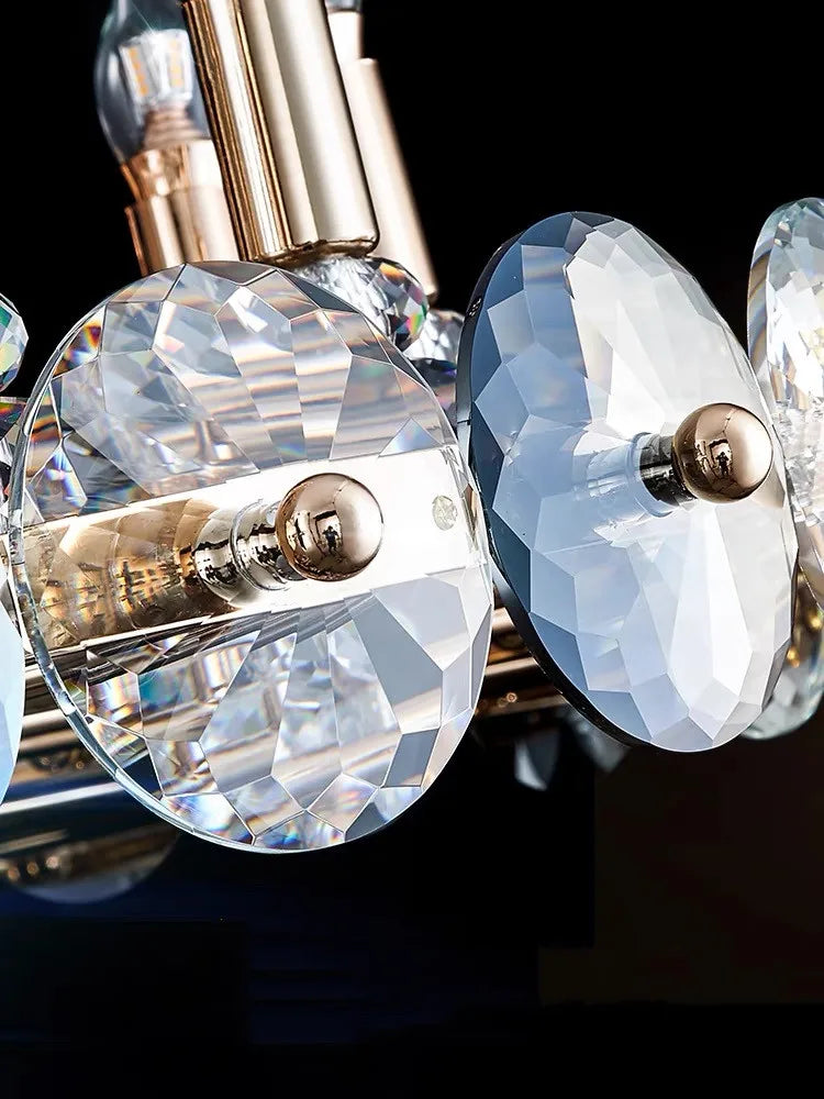 DecorBites™ Crystal Living Room Chandelier: Luxury European Designer Lighting Fixtures