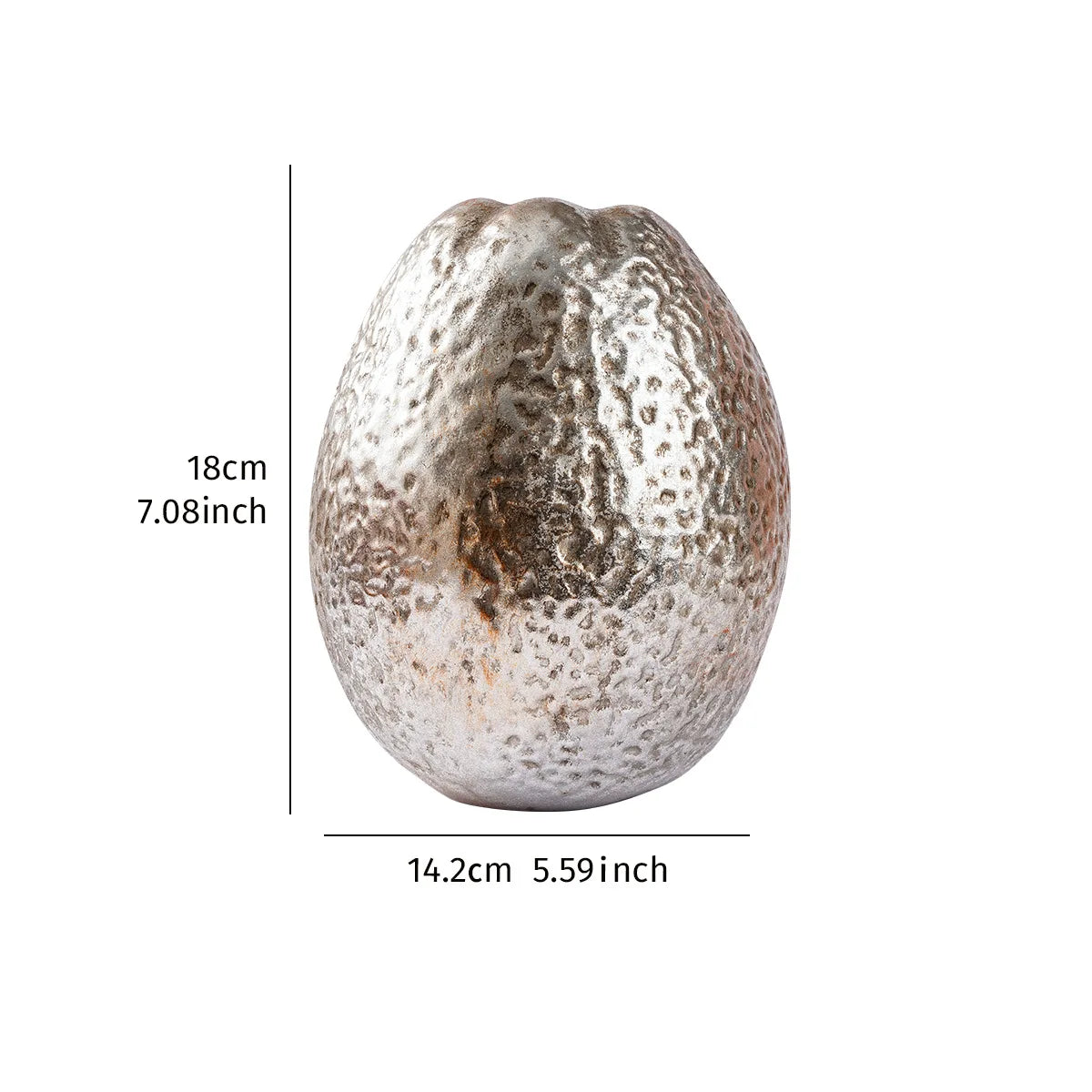 DecorBites™ Golden Star Fruit Vase: Ceramic Lemon Flowerpot & Simulated Fruit Ornaments