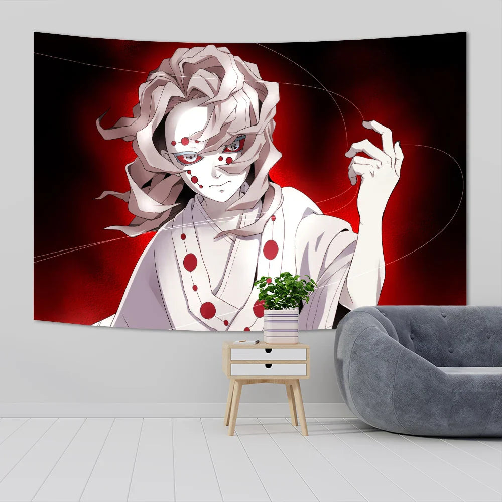 Decobites Demons Slayer Anime Cloth Wall Tapestry Room Decor