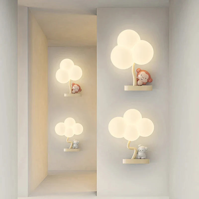 DecorBites™ Cloud Shape LED Baby Room Wall Lamp - Eye Care Bedroom Fixture