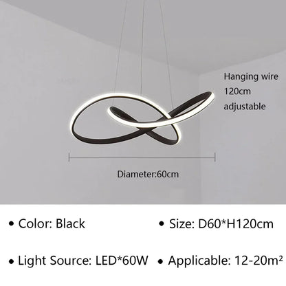 DecorBites™ LED Pendant Light Modern Luster for Living Dining Hall Bedroom Hotel Decor