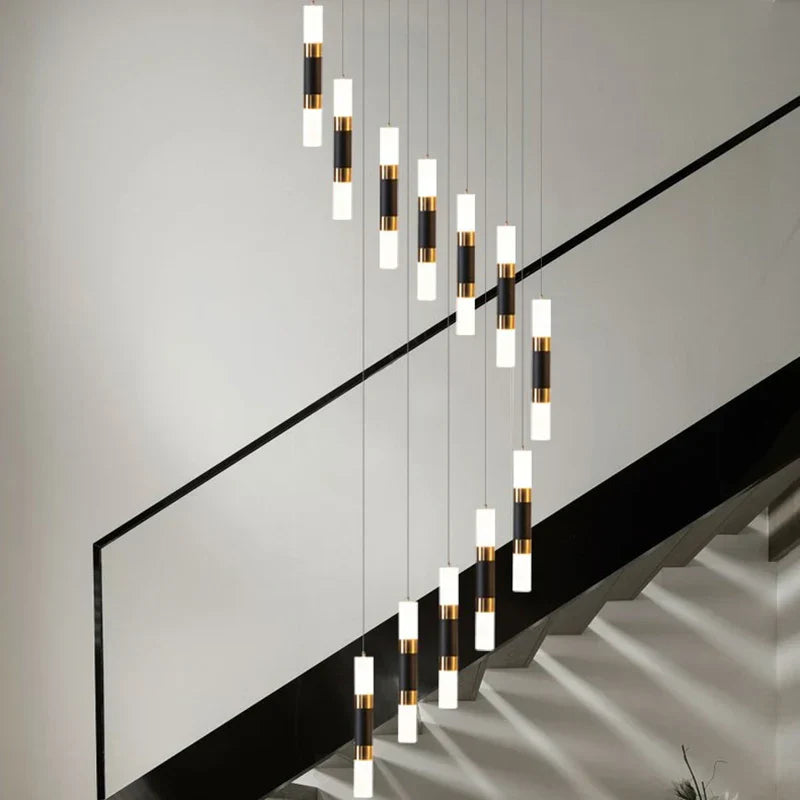 Lámpara de araña LED DecorBites™ para escalera, mesa de comedor o cocina. Lámpara de araña acrílica.