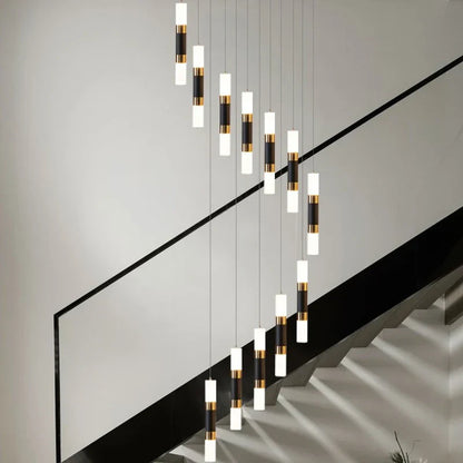 Lámpara de araña LED DecorBites™ para escalera, mesa de comedor o cocina. Lámpara de araña acrílica.