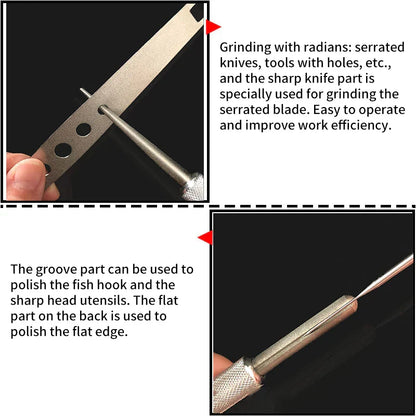 DecorBites™ Knife Sharpener: Portable Blade Sharpening Tool for Kitchen, Fishing, and More