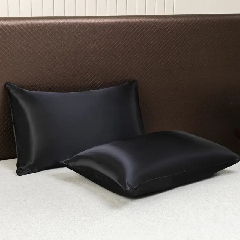 Opulent Solid Color Satin Bedding Set