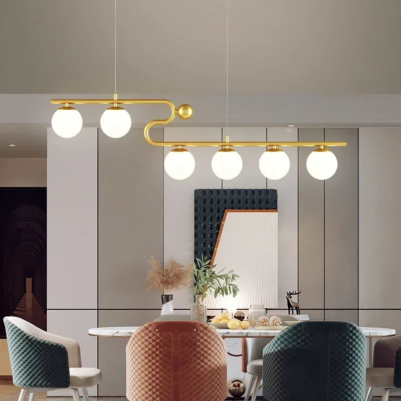 Lámpara colgante LED con bola de cristal DecorBites™ para comedor, sala de estar, dormitorio y cocina