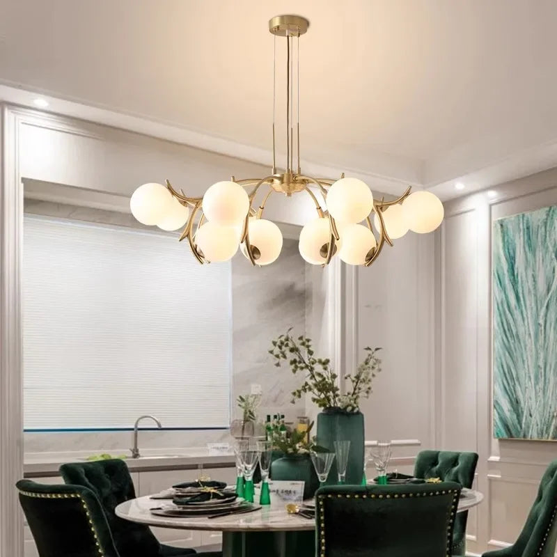 DecorBites™ LED Chandelier Pendant Lamp for Living Room Bedroom Dining Room Lighting